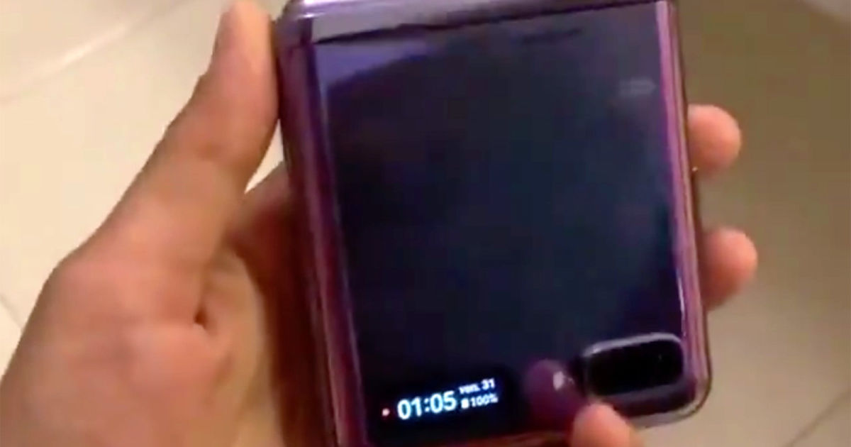 Video leak appears to show Samsung’s foldable Galaxy Z Flip in action