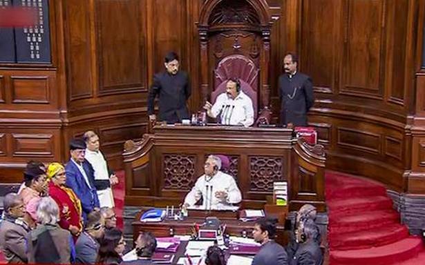 Parliament proceedings | Anurag Thakur faces the heat in Rajya Sabha