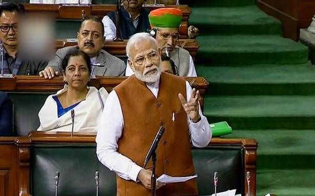 Congress, Left inciting people at demonstration sites, states Modi in Parliament