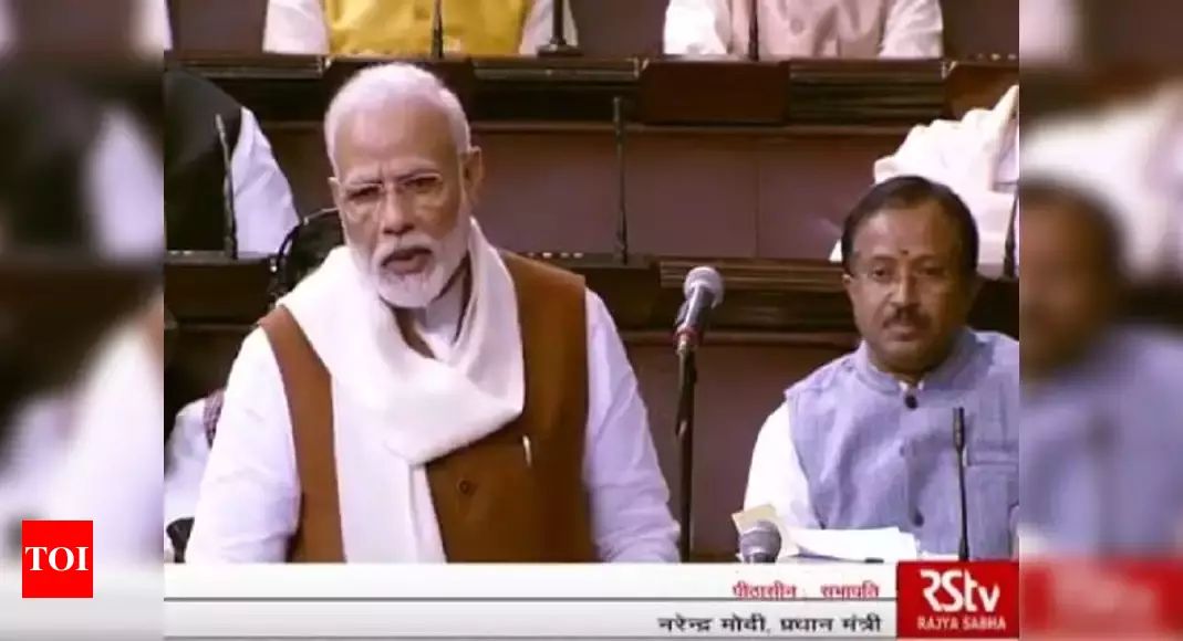 Word from PM Narendra Modi’s speech in Rajya Sabha expunged