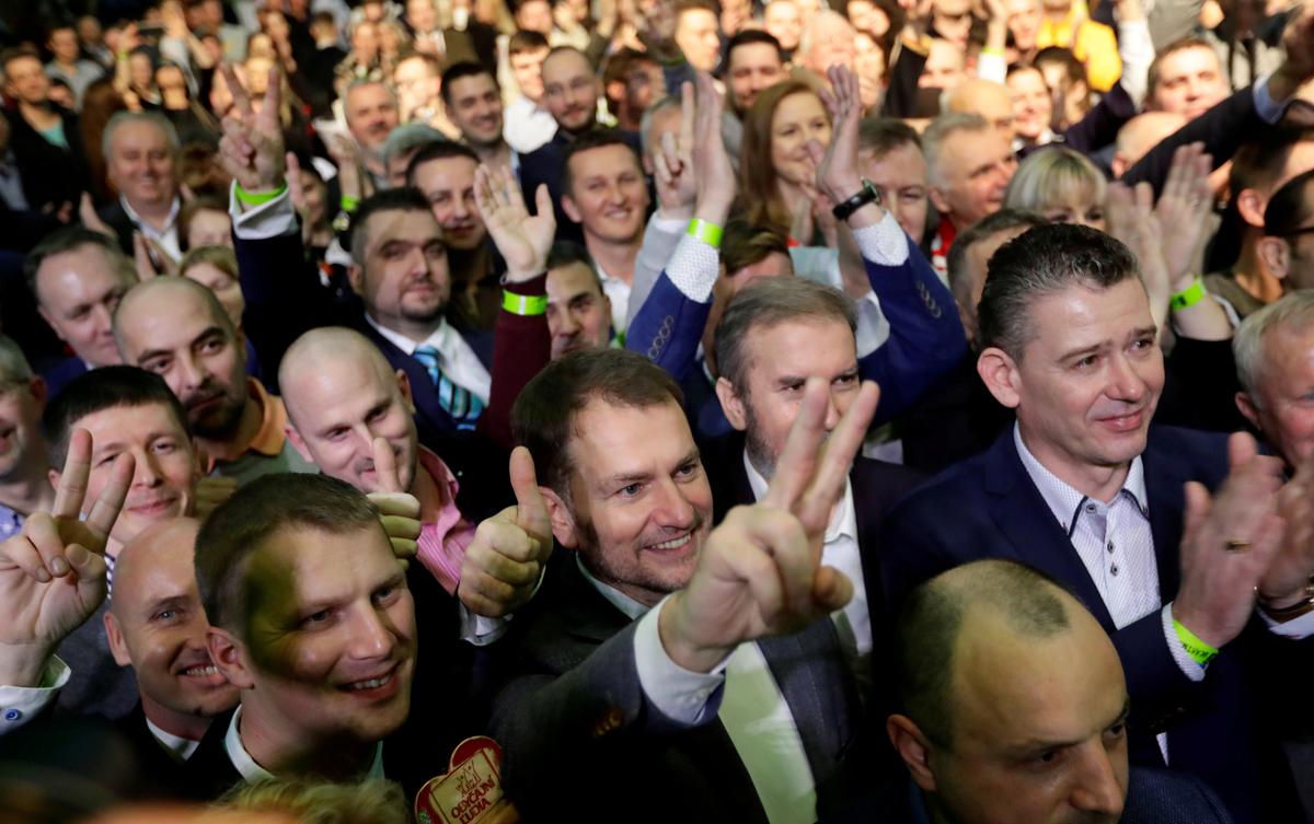 Slovak opposition party OLANO leads election: partial results