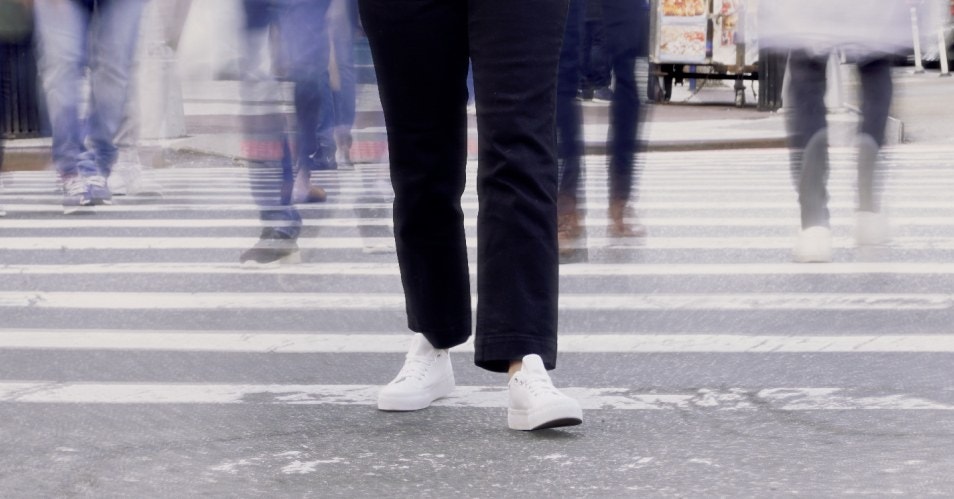 A Fast Walker Gets Stuck in the Slow Lane