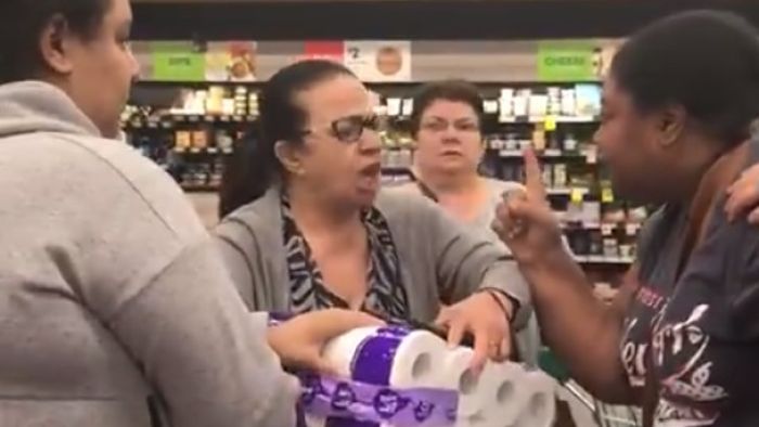 Women charged after bathroom tissue row at Sydney Woolworths goes viral