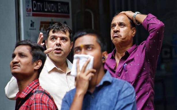 Sensex down by over 2,900 points in greatest one-day fall