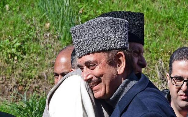 Azad fulfills Farooq, pitches for release of apprehended mainstream leaders