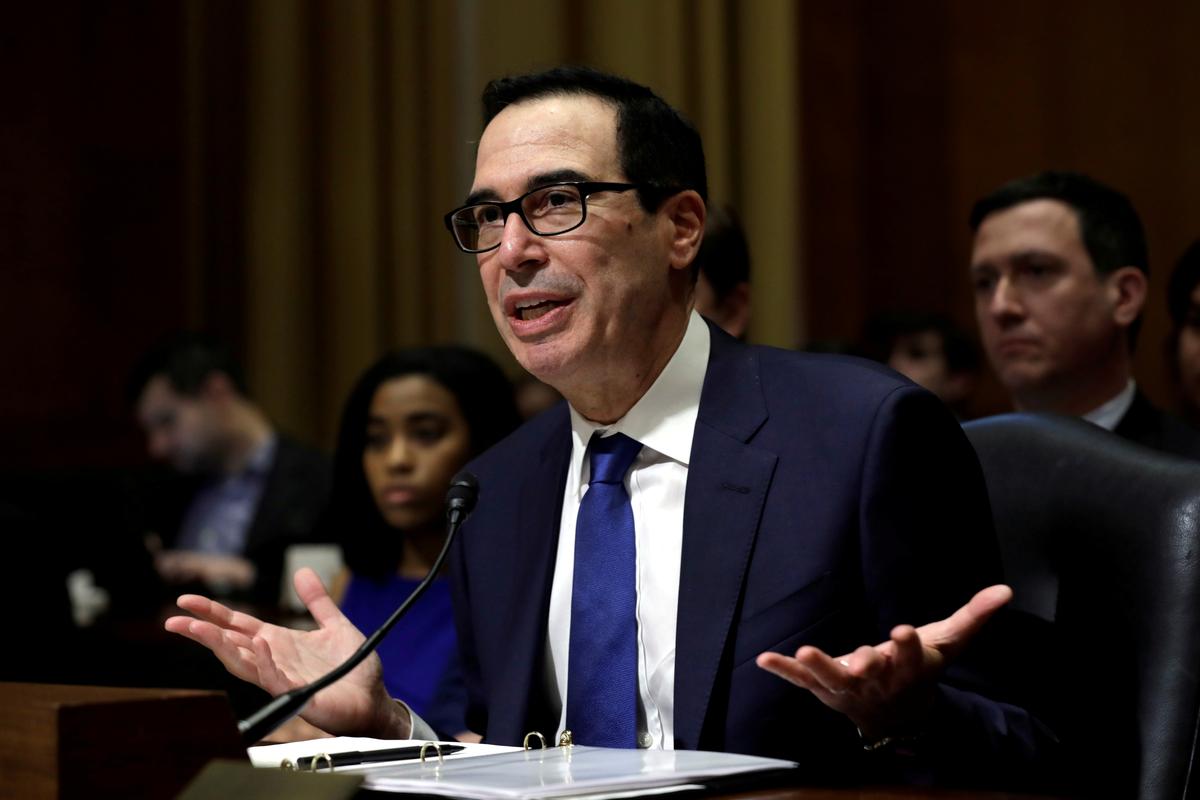 Mnuchin warns senators of 20% U.S. unemployment without coronavirus rescue -source