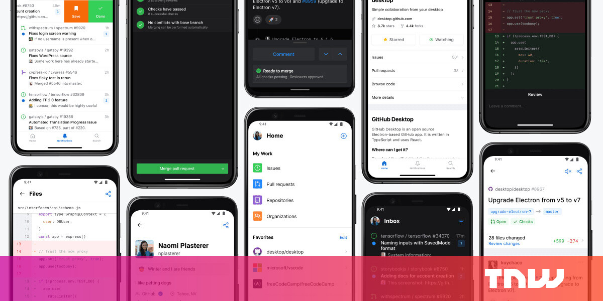 GitHub’s brand-new mobile app lets you handle your code from anywhere