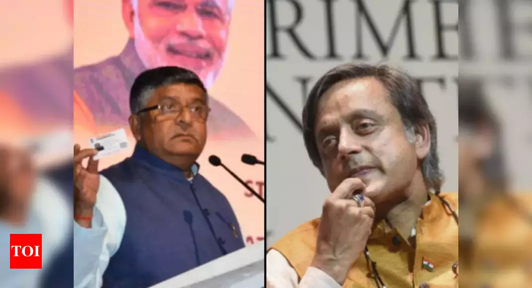 Ravi Shankar Prasad withdraws allegation against Shashi Tharoor, Congress leader says taking back case