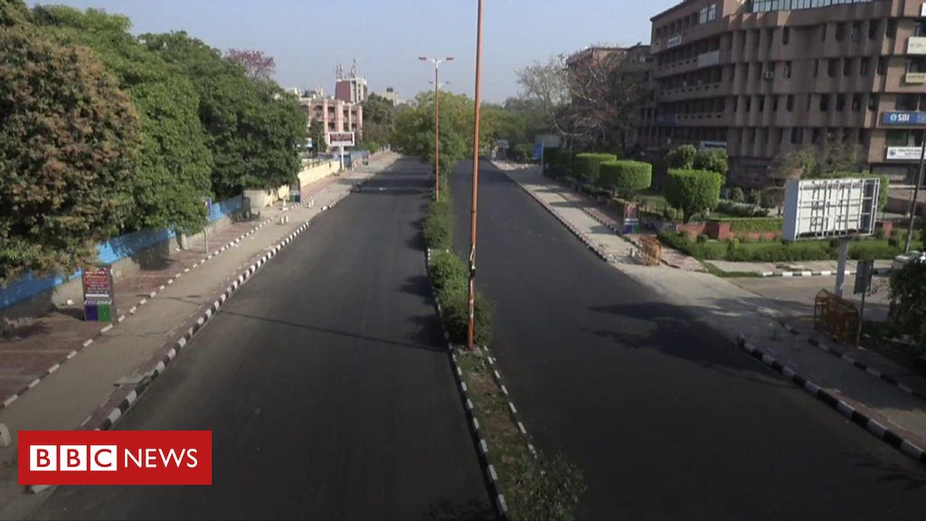 India’s streets deserted during coronavirus curfew