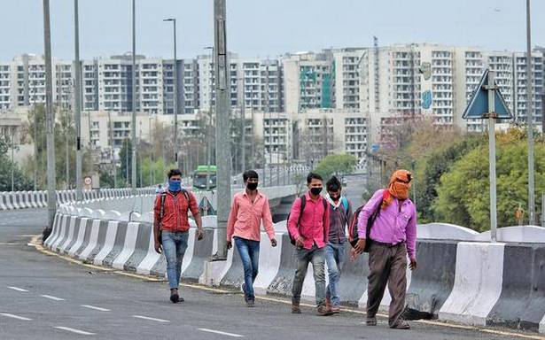 Coronavirus | Lockdown forces migrant workers to walk from Manesar to home in Uttar Pradesh