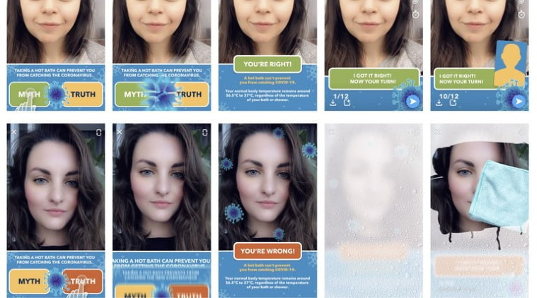 Fact or myth? Snapchat introduces a new game to bust coronavirus myths