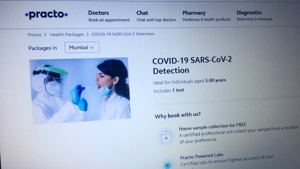 COVID-19 Test Now Available for Booking Online via Practo