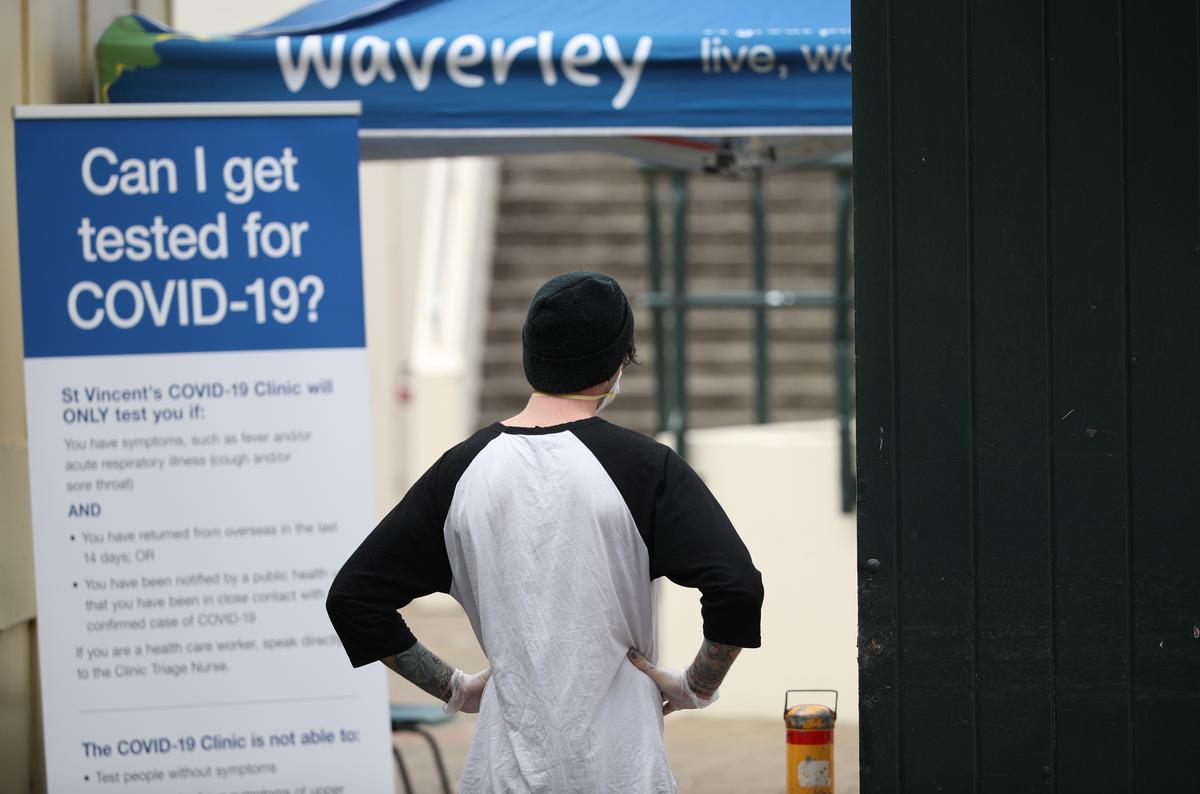 Australia opens pop-up coronavirus test clinic at Bondi Beach