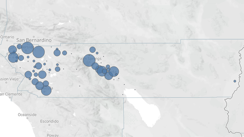 Map shows coronavirus cases in Riverside County cities -Enterprise