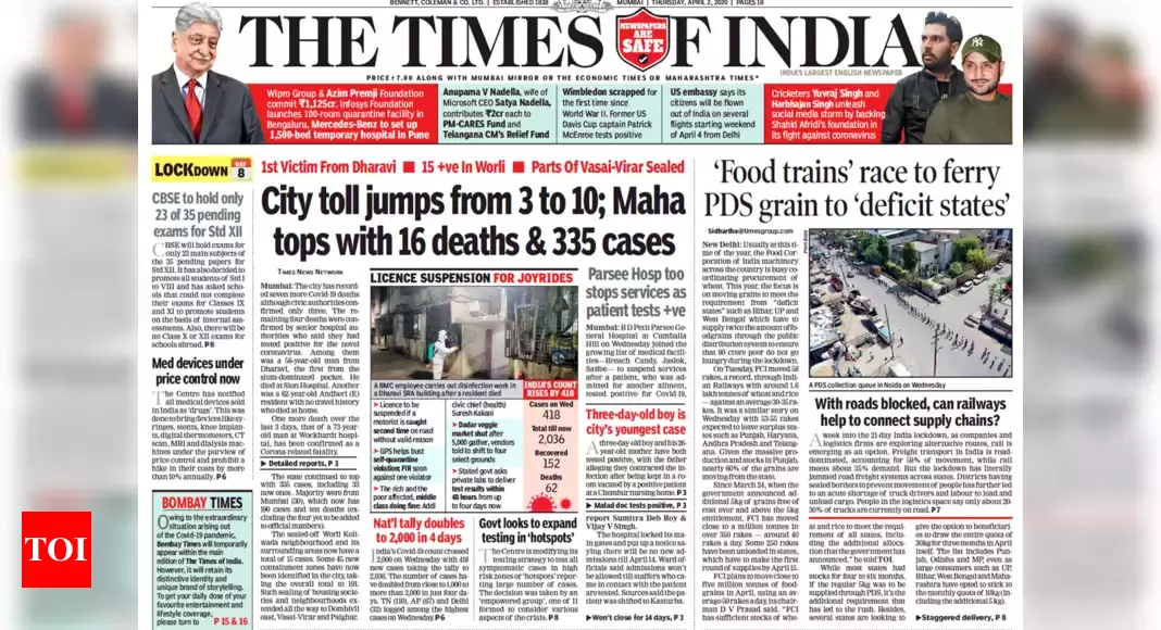 TOI is back in Mumbai and Pune