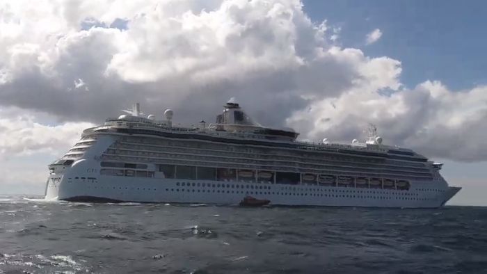 NSW Cops launch biggest peacetime operation in Sydney Harbour to restock cruise liner in the middle of coronavirus lockdown