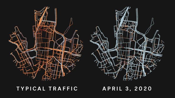 Mapping the lockdown effect: How coronavirus turned cities into ghost towns