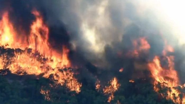 Bushfire emergency threatening lives and homes near Mandurah, south of Perth