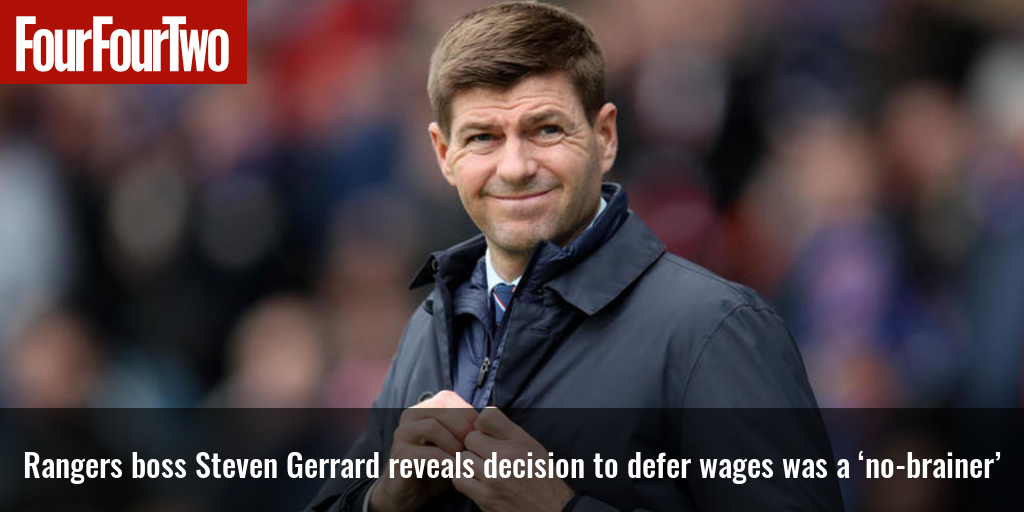 Rangers manager Steven Gerrard exposes choice to defer wages was a ‘no-brainer’