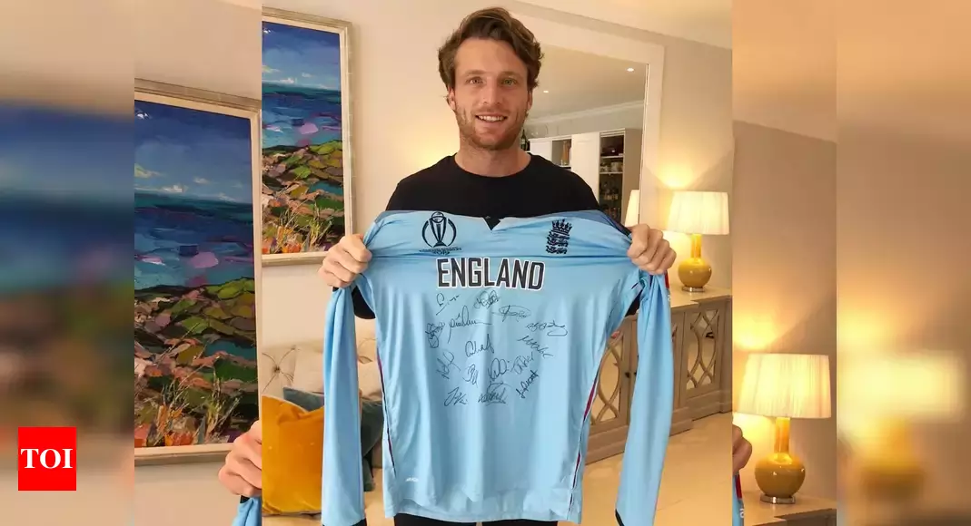 COVID-19: Jos Buttler’s World Cup final shirt raises £65,000 for hospital appeal