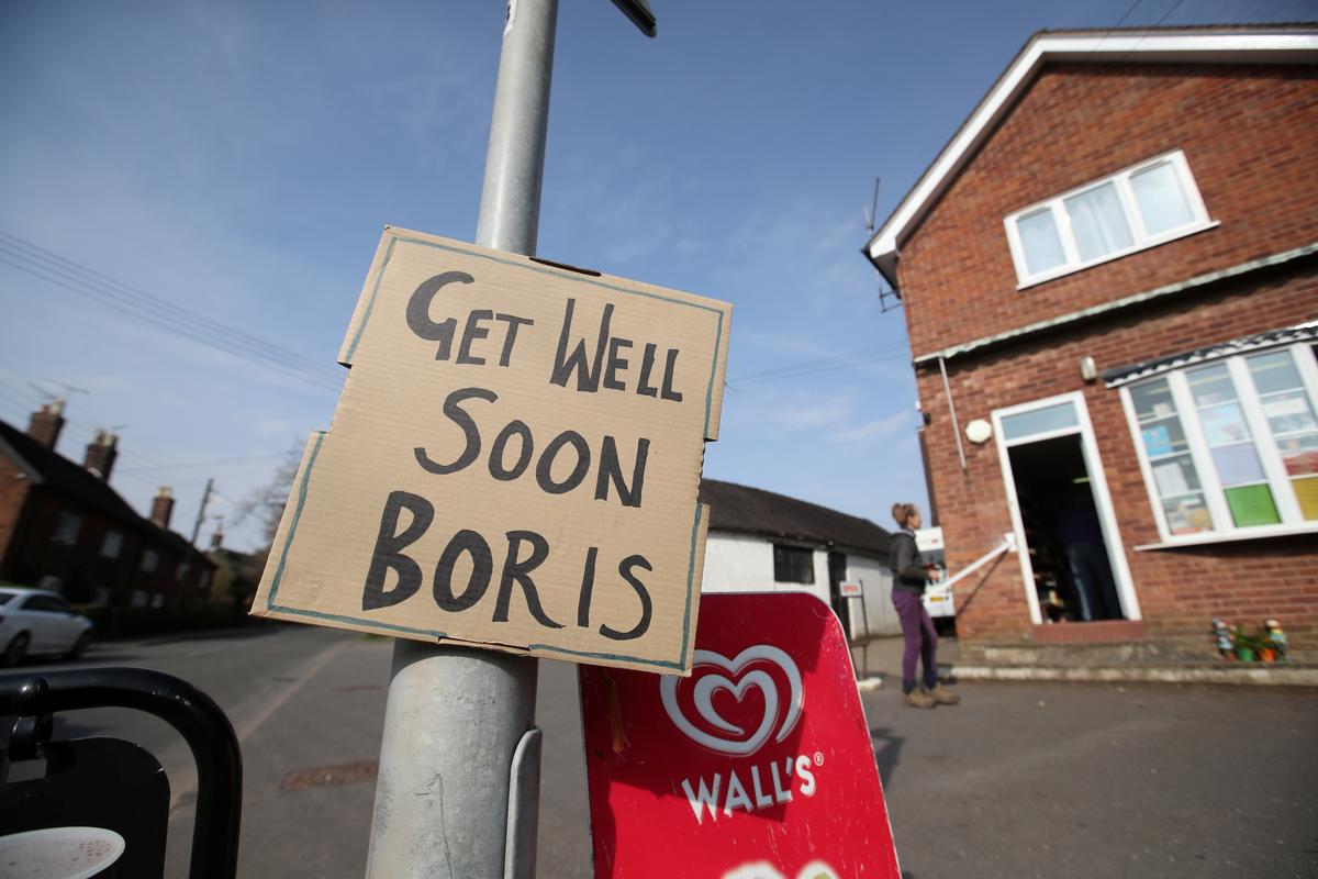 PM Johnson up and walking in COVID-19 healing as UK deaths near 9,000