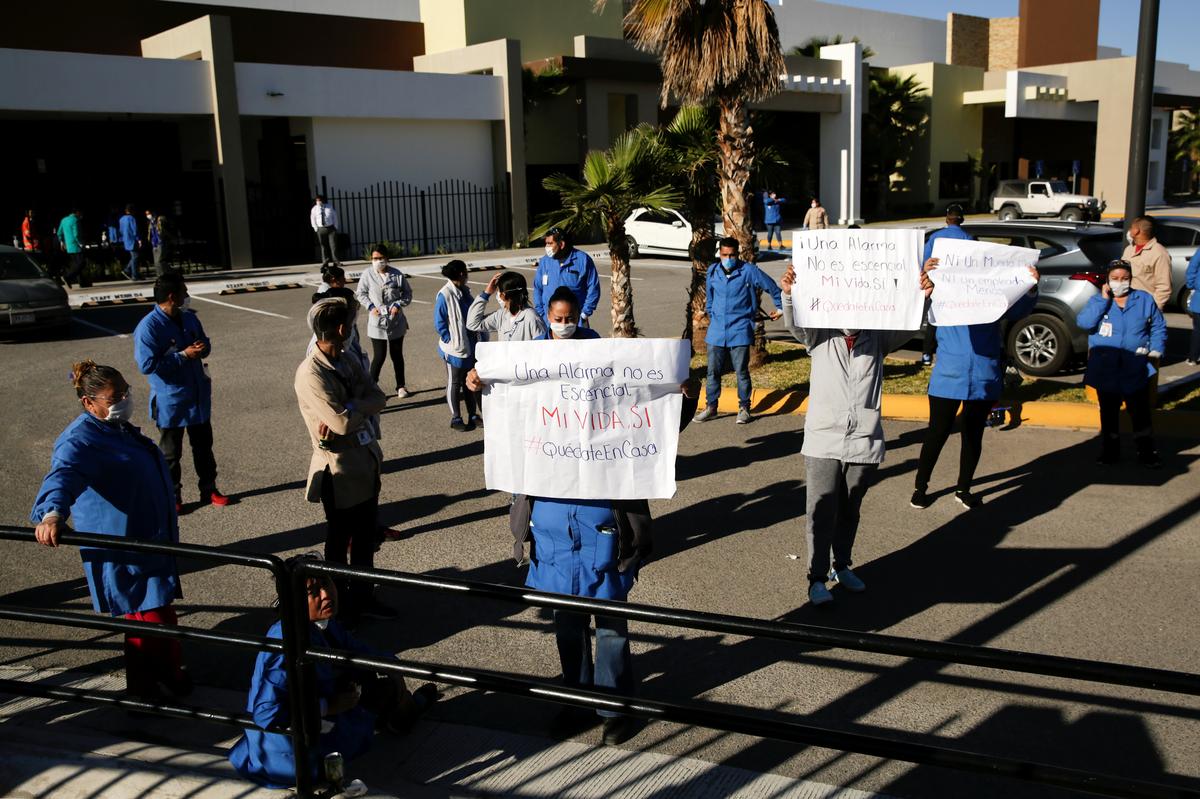 Protests erupt after deaths at U.S. factories in Mexican border town