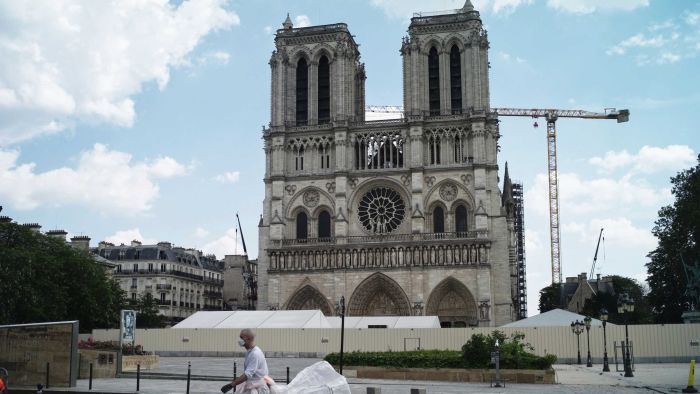 Notre Dame restoration work to resume next week after coronavirus restrictions shut down site