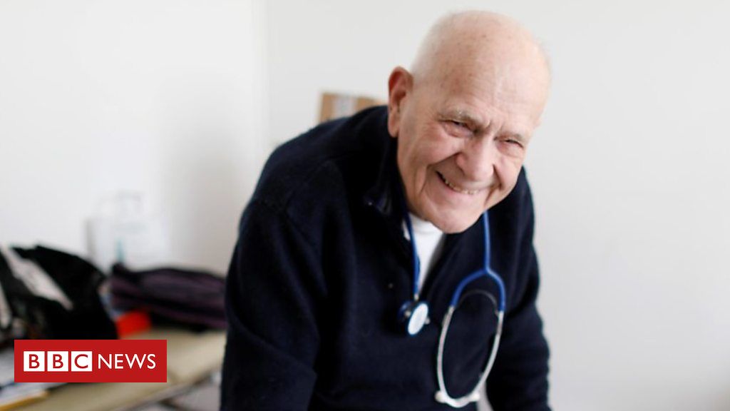 The 98-year-old medical professional still caring for his patients