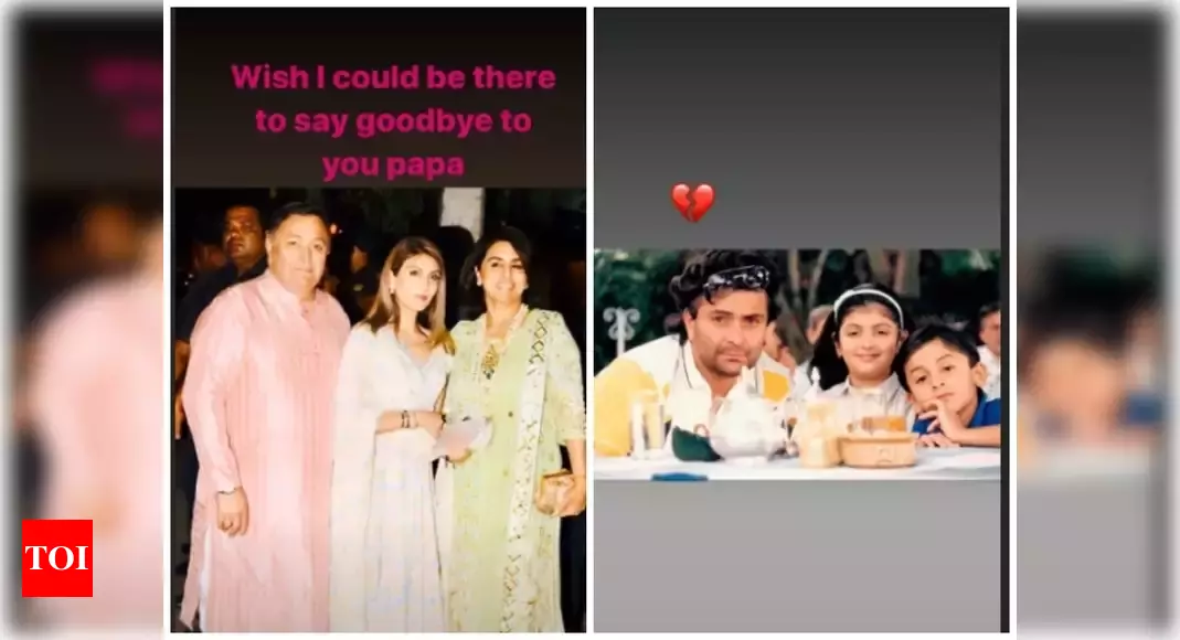 Rishi Kapoor’s daughter Riddhima Kapoor Sahni shares throwback pictures of the actor; writes ‘wish I coul