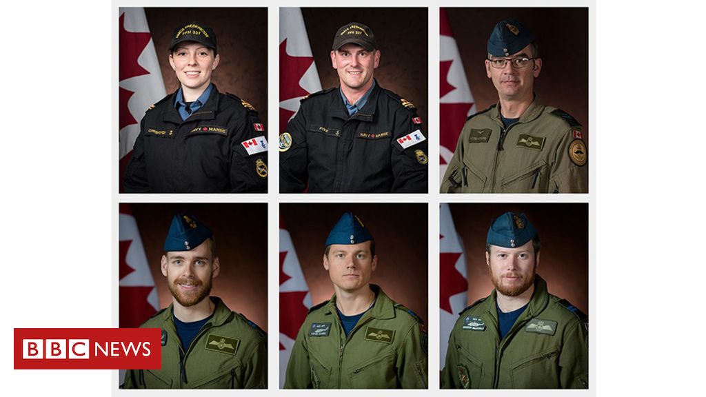 Canada navy helicopter crash: 5 presumed dead