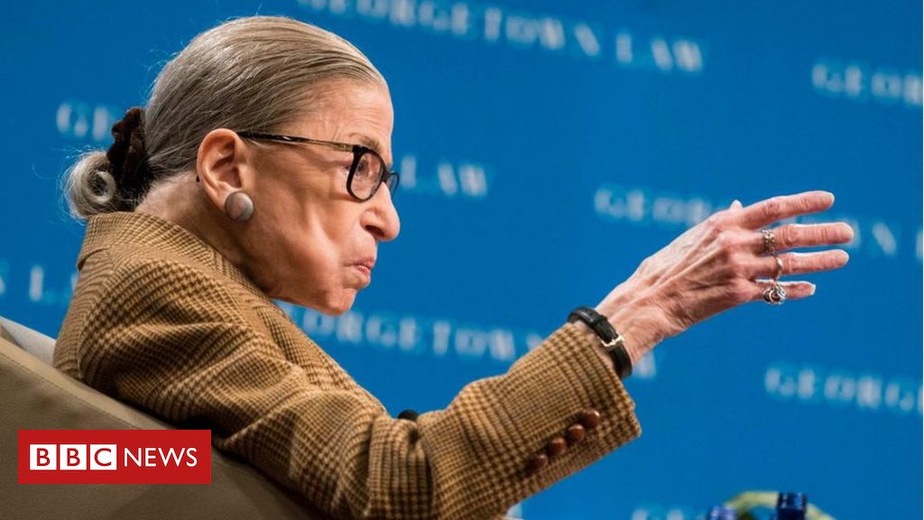 Supreme Court Justice Ginsburg works from health center