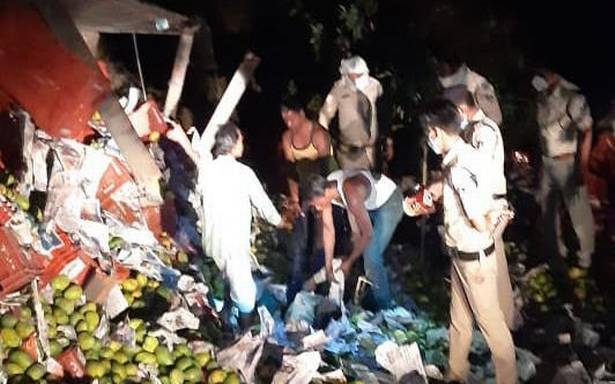 Five eliminated as truck carrying migrant employees overturns in Madhya Pradesh