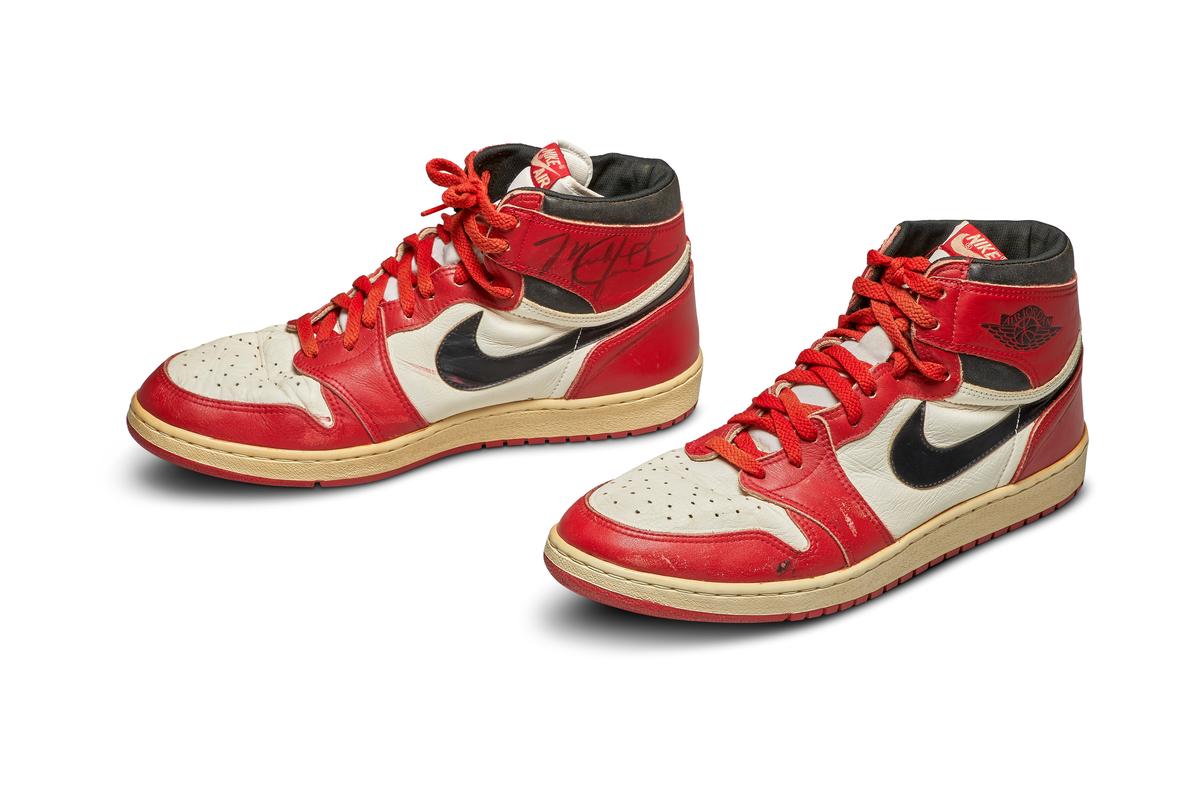 Jordan’s first Air Jordan sneakers sold for record $560,000 at Sotheby’s