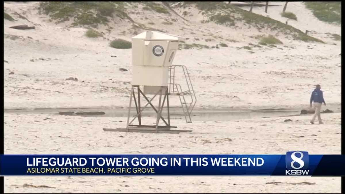 New lifeguard tower built at Asilomar State Beach