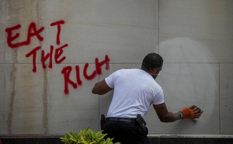 Tanker truck drives into protesters as U.S. cities fear another night of violent protests