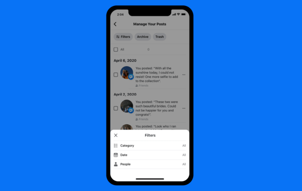 Facebook’s Manage Activity tool assists tidy up your social networks history