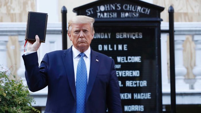 Protester says Trump’s church photo op was ‘a very scary thing’