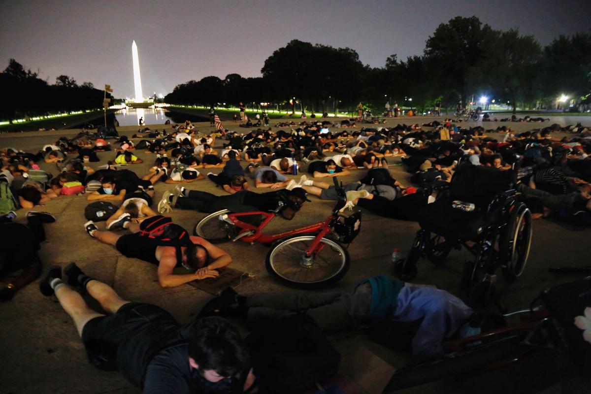 Pushed protesters march once again, demanding authorities reforms after Floyd eliminating