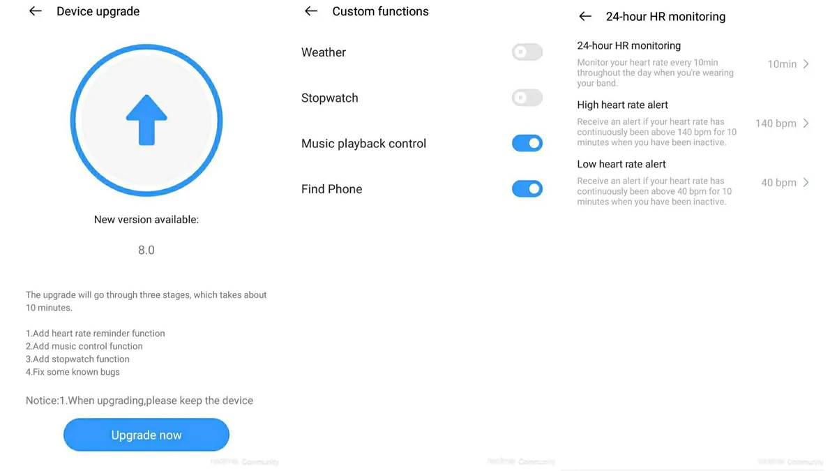 Realme Band Getting V8.0 Update With Music Controls, Heart Rate Reminders, Stopwatch