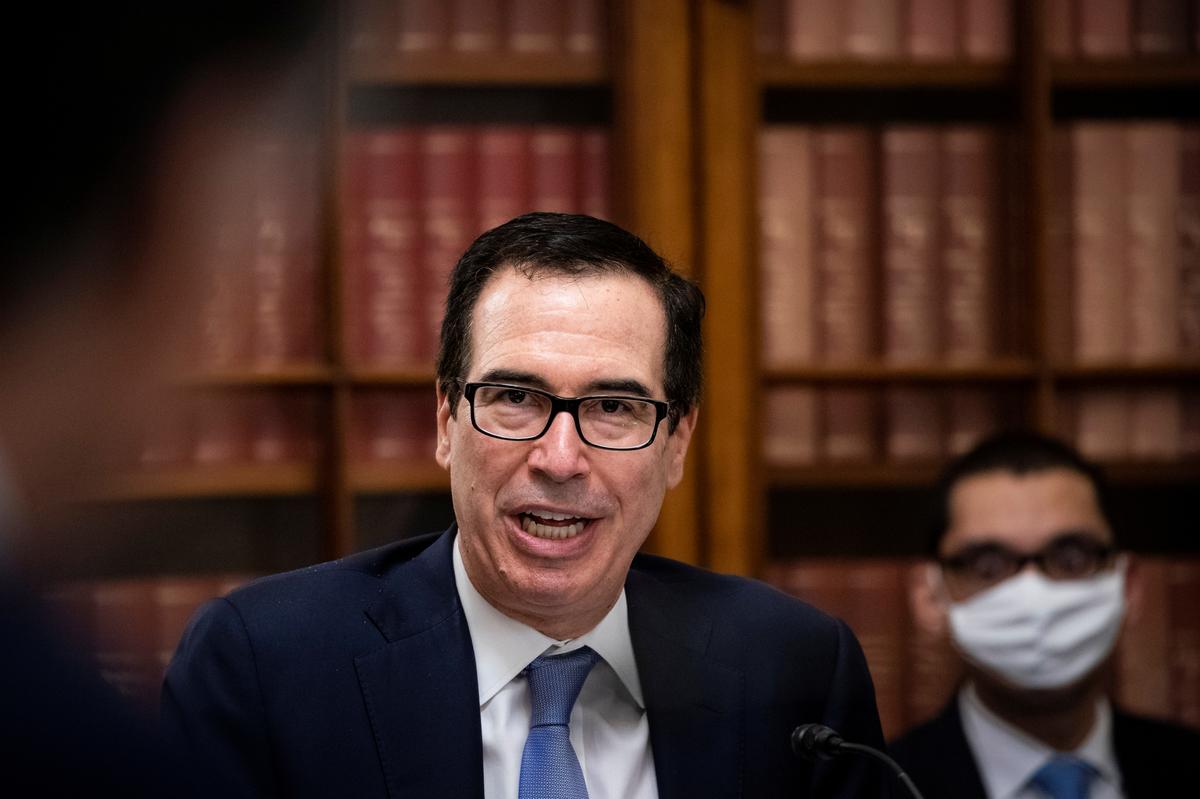 U.S. cannot shut down economy again, Treasury’s Mnuchin says