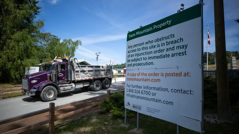 Trans Mountain pipeline shuts down as crews clean spill in Abbotsford, B.C. | CBC News