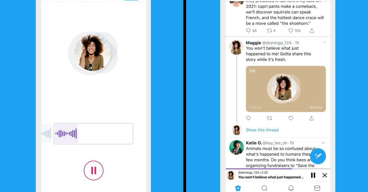 Twitter begins rolling out audio tweets on iOS