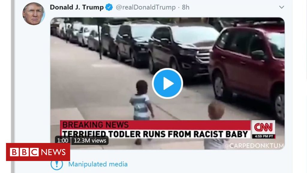 Trump ‘racist child’ tweet identified manipulated