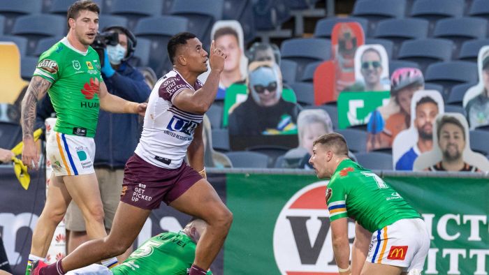 Sea Eagles hold on to beat Raiders, Sharks defeat Dogs in a thriller