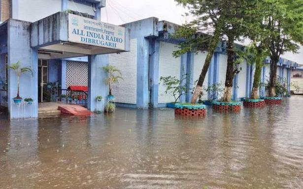 Assam flood: AIR station in Dibrugarh inundated