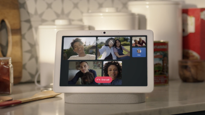 The Nest Hub Max now supports Meet and Duo group video calling