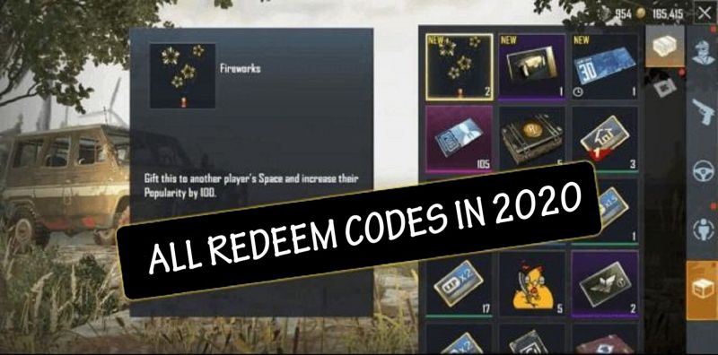 PUBG Mobile: List of all main redeem codes launched in 2020