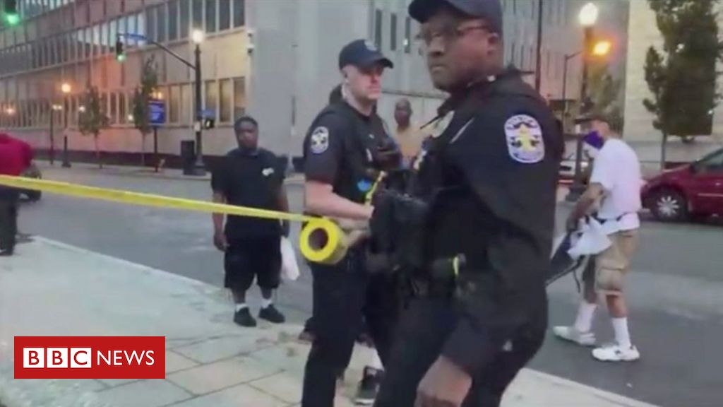 Man in custody after shooting at Kentucky protest