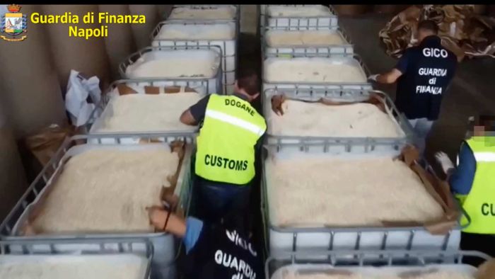 Italian police claim new world record after seizing 14 tonnes of amphetamines