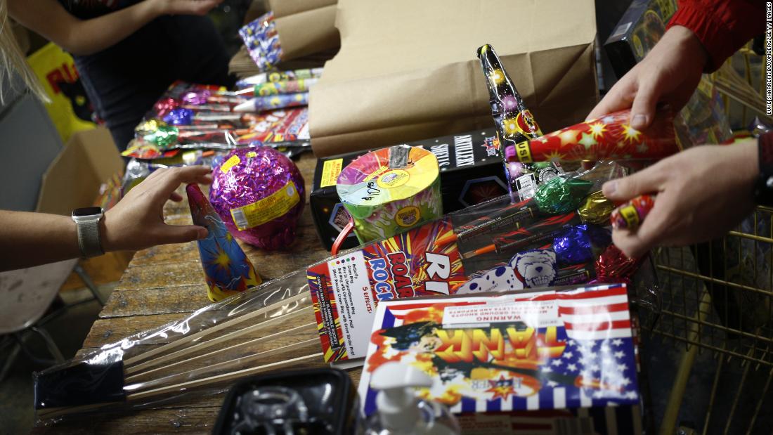 Some consumer fireworks give off high levels of lead and other toxins, a new study discovers